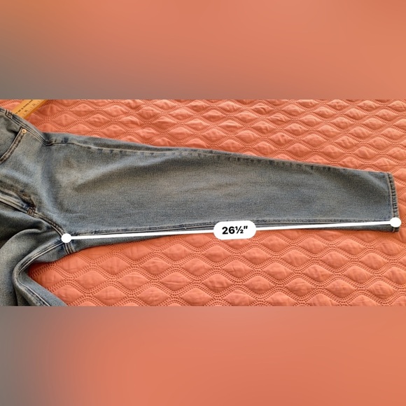 American Eagle Outfitters Blue Straight Leg Jeans Classic Fit - Picture 4 of 7